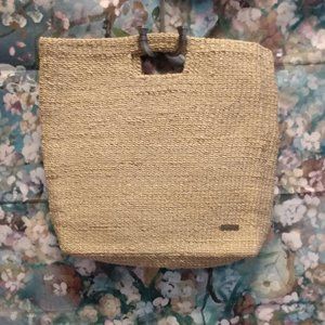 Esprit Straw Beach/Tote Bag w/Square Handle